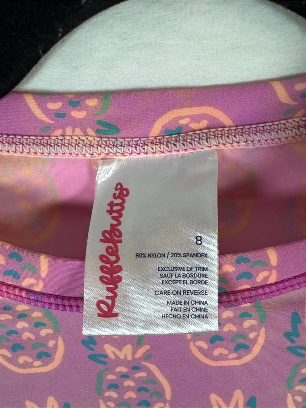 Ruffle Butts Rashguard Girls 8 - Picture 3 of 4